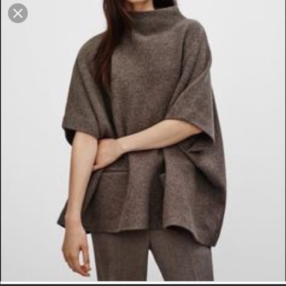 Aritzia Wilfred wool poncho